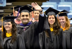 Students at 2013 Winter Commencement.